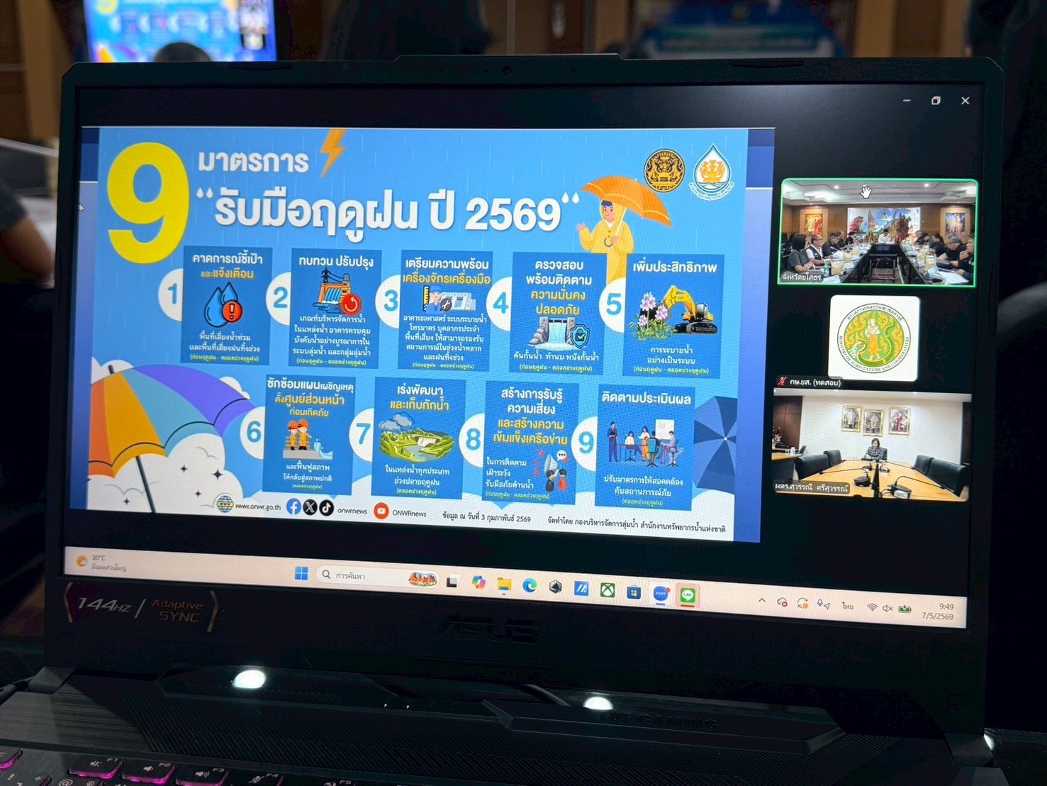 title - ส.ป.ก.ยโสธร ร่วมประชุมคณะกรรมการศูนย์ติดตามและแก้ไขปัญหาภัยพิบัติด้านการเกษตร จังหวัดยโสธร ครั้งที่ 5/2569